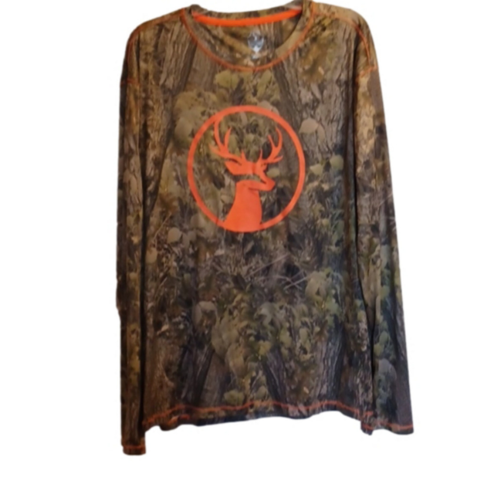 SOUTHERN LEGENDS, LONG SLEEVE MEN OR WOMENS CAMO SHIRT, SIZE XL.